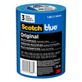 ScotchBlue Original Multi-Surface Painters Tape, 2 Inch Wide (1.88 in. x 60 Yds), 3 Rolls, Blue Paint Tape Protects and Removes Easily, Masking Tape for Indoor and Outdoor Use (2090-48EP3)