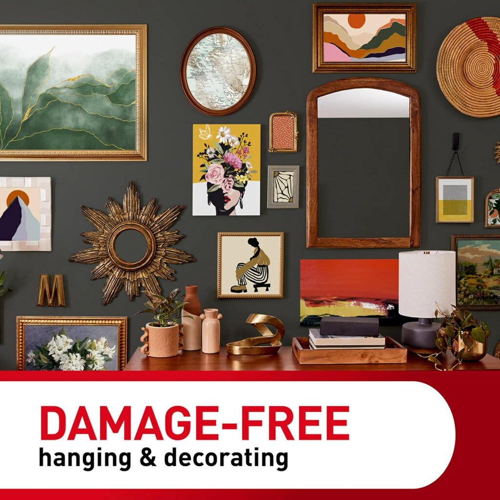 Command 20 lb XL 16 Pairs Heavyweight Picture Hanging Strips (32 Strips), Damage-Free Hangers for Picture Frames, No Tools Required, Ideal for Home Room Wall Decor, White Adhesive