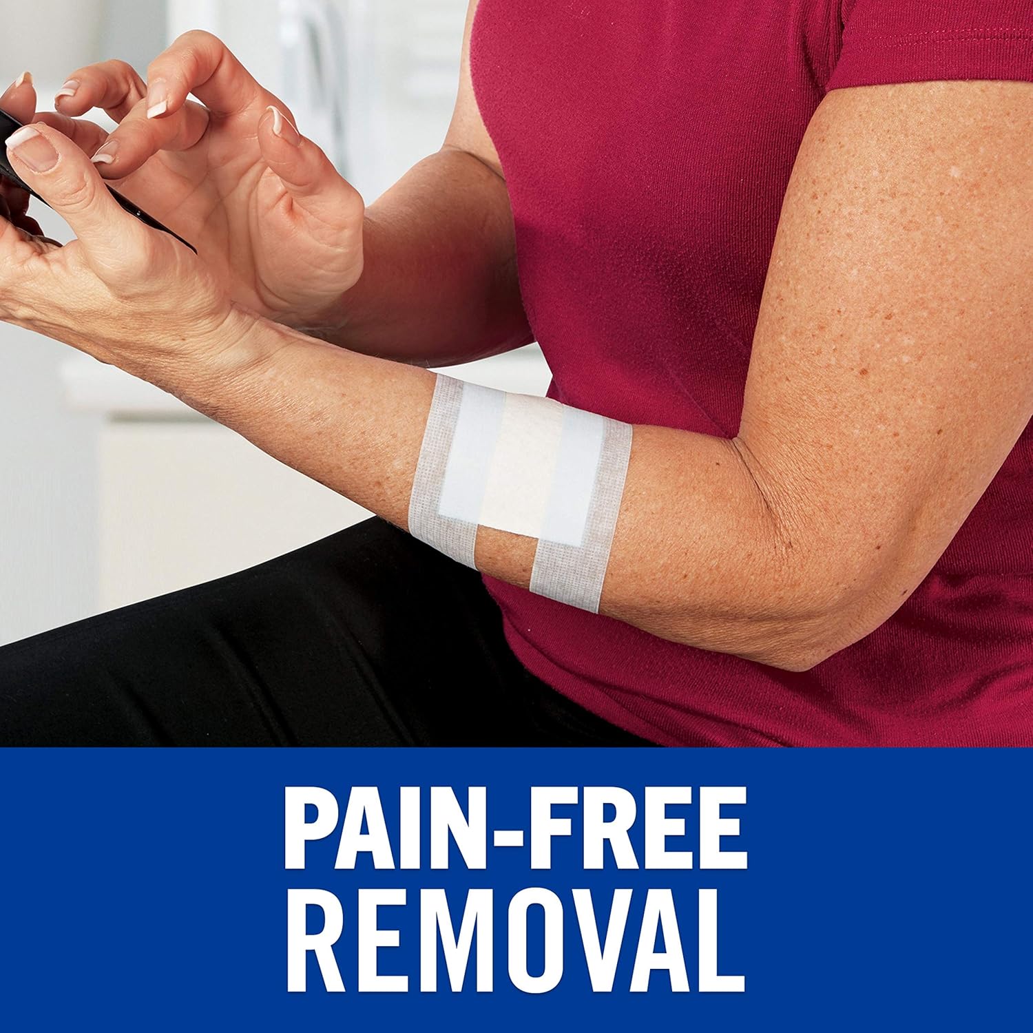 Nexcare Strong Yet Pain Free Tape, Tears Easily, For Sensitive Skin, 1 Roll
