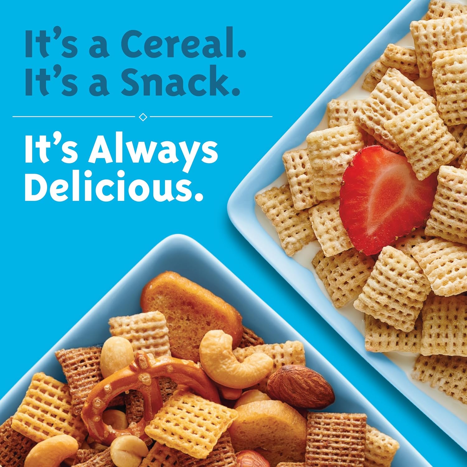 Rice Chex Gluten Free Breakfast Cereal, Homemade Chex Mix Ingredient, Family Size, 18 oz