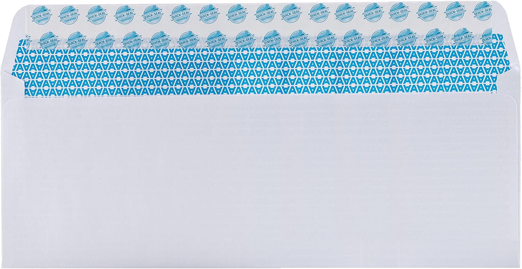 Aimoh #10 Security Self Seal Envelopes – 100 Qty |No Window, EnveGuard, 4⅛ x 9½", White, 24 LB, 100 Count (34100)