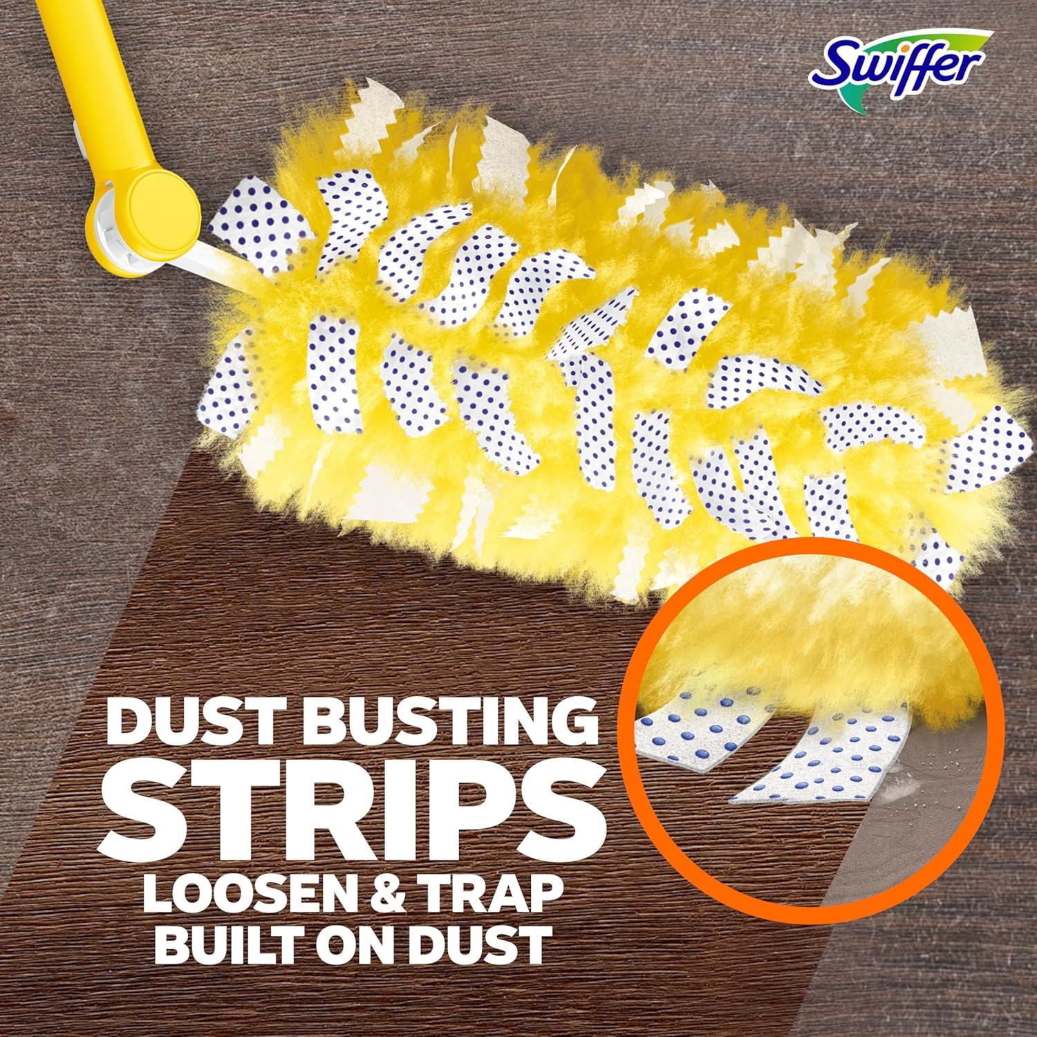 Swiffer Duster Kit with 3 ft Extendable Handle, Heavy Duty Dusting Starter Kit with 3 Refills, for Ceiling Fans, Vents and Hard to Reach Places