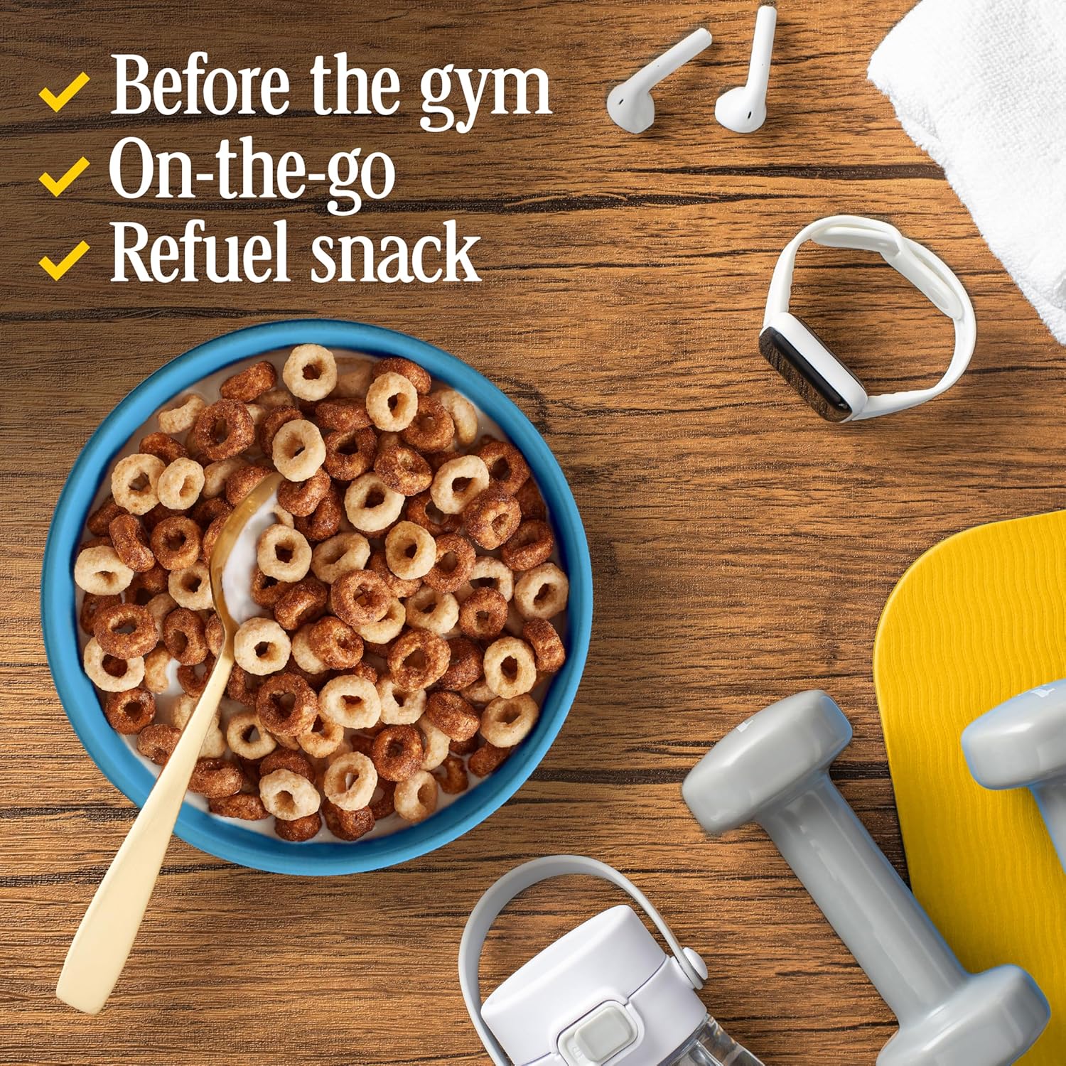 Cheerios Protein Cereal, Cookies and Crème, 8g Protein, Family Size, 15 oz